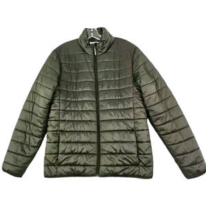 Goodfellow & Co. ~Men's Size M~ Oleve Green Quilted Jacket Puffer Coat Zip-Up.